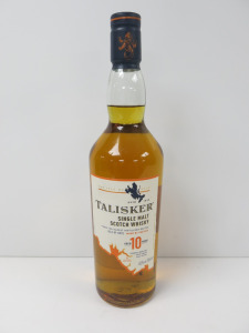 Bottle of Talisker Single Malt Scotch Whisky, Aged 10 Years, 700ml.