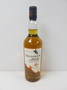 Bottle of Talisker Single Malt Scotch Whisky, Aged 10 Years, 700ml.