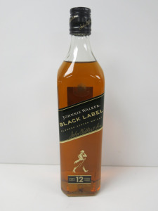 Bottle of Johnnie Walker Black Label Blended Scotch Whisky, Aged 12 Years, 700ml.