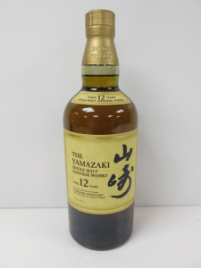 Bottle of The Yamazaki Single Malt Japanese Whisky, Aged 12 Years, 700ml.