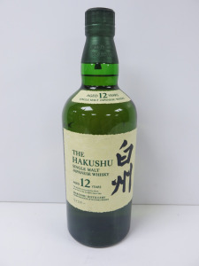 Bottle of The Hakushu Single Malt Japanese Whisky, Aged 12 Years, 700ml.