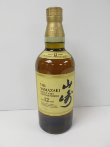 Bottle of The Yamazaki Single Malt Japanese Whisky, Aged 12 Years, 700ml.