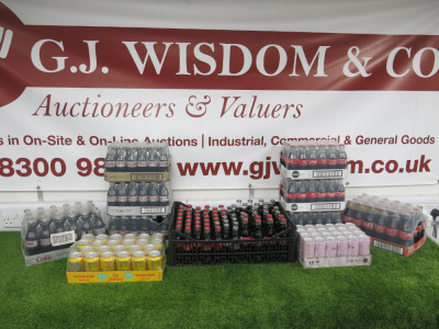 10 x Cases of 24 and a Quantity of Loose Soft Drinks to Include: 1 x Case of Coca Cola 330ml, 3 x Cases of Coca Cola 200ml, 1 x Case of Diet Coca Cola 330ml, 3 x Cases of Diet Coke 200ml, 66 x Assorted Sized Loose Coca Cola & Diet Coca Cola, 1 x Case of O
