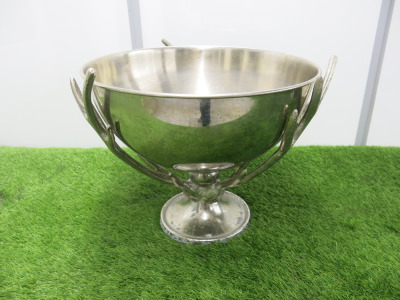 Antler Silver Wine/Champagne Cooler, Size H33 x Dia 40cm.