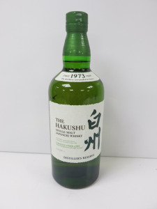 Bottle of The Hakushu Distillers Reserve Single Malt Japanese Whisky, 700ml.