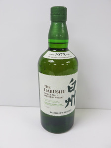 Bottle of The Hakushu Distillers Reserve Single Malt Japanese Whisky, 700ml.