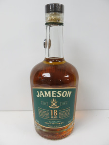 Bottle of Jameson Triple Distilled Irish Whisky, Aged 18 Years, 700ml.