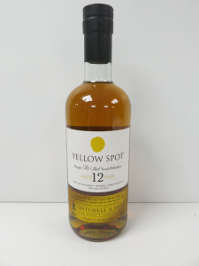 Bottle of Yellow Spot Single Pot Still Irish Whisky, Aged 12 Years, 700ml.