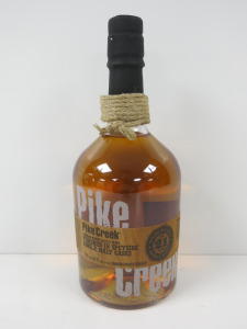 Bottle of Pike Creek Canadian Whisky Finished in Speyside Single Malt Casks, Aged 21 Years, 750ml.