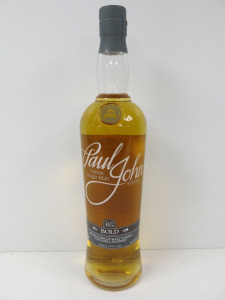 Bottle of Paul John Bold Indian Single Malt Whisky, 700ml.