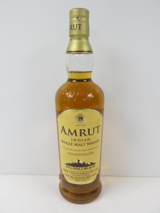 Bottle of Amrut Indian Single Malt Whisky, 700ml.