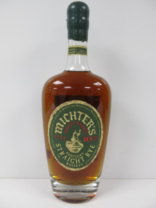 Bottle of Michters Single Barrell Kentucky Straight Rye Whiskey, 10 Years Old, 700ml.