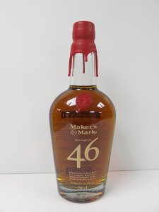 Bottle of Makers Mark Stave Profile No.6 Kentucky Straight Bourbon Whisky, 700ml.