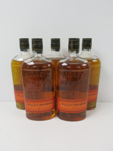 5 x Bottles of Bulleit Bourbon Frontier Whiskey, 700ml