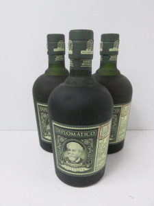3 x Bottles of Diplomatico Rum, 700ml.