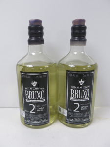 2 x Bottles of Bruxo Mezcal Artesanal No.2 Tequila, 700ml.