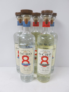 5 x Bottles of Ocho Single Estate Tequila to Include: 3 x Plata & 2 x Reposado, 500ml.