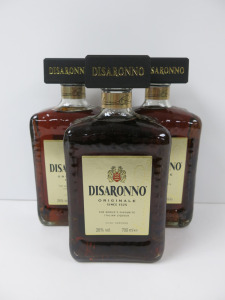 3 x Bottles of Disaronno Liqueur, 700ml.