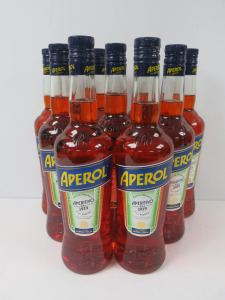 9 x Bottles of Aperol Aperitif, 700ml.
