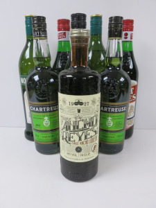 8 x Bottles of Assorted Aperitifs, Vermouths & Liqueurs to Include: 2 x Punt e Mes , 2 x Noilly Prat, 2 x Chartreuse, 1 x Ancho Reyes & 1 x Fernet Branca, 700 & 750ml.