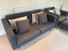 IKEA Landskrona Grey Fabric 2 Seater Sofa, Size H65 x W163 x 87cm. Comes with Single Armchair & Footstall, Size H65cm, W89cm & D98cm.Comes with 6 x Assorted Scatter Cushions. - 5
