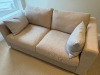 IKEA VIMLE 2 Seater Sofa in Premium Cotton Beige, with 2 x Grey Cushions & 5 x Additional Sofa Cushions. Size H80cm, w170cm & D94cm. (Condition as Viewed). - 2