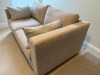 IKEA VIMLE 2 Seater Sofa in Premium Cotton Beige, with 2 x Grey Cushions & 5 x Additional Sofa Cushions. Size H80cm, w170cm & D94cm. (Condition as Viewed). - 3