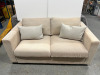 IKEA VIMLE 2 Seater Sofa in Premium Cotton Beige, with 2 x Grey Cushions & 5 x Additional Sofa Cushions. Size H80cm, w170cm & D94cm. (Condition as Viewed). - 4