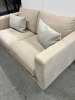 IKEA VIMLE 2 Seater Sofa in Premium Cotton Beige, with 2 x Grey Cushions & 5 x Additional Sofa Cushions. Size H80cm, w170cm & D94cm. (Condition as Viewed). - 5