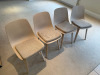 Set of 4 IKEA Odger Beige Dining Chairs with 4 Seat Cushions. - 2