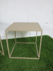 Set of 2 Square Nest of Tables in Stone Metal. - 3
