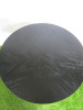 Set of 2 Circular Black Wooden Side Tables. Diameter 50cm. - 3