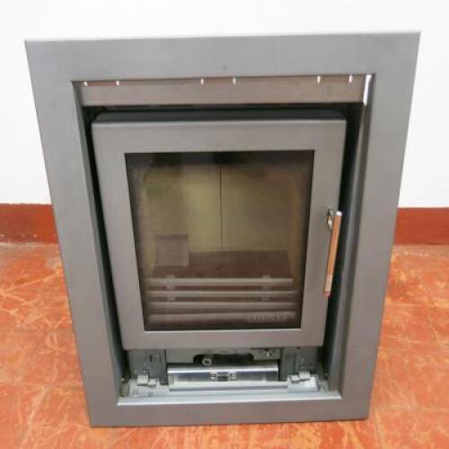 Stovax Riva 40 Cassette Multi Fuel Stove, in Storm Metallic Finish. 5kw Output. RRP £1489