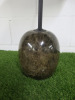 LATO LN8 Heavy Marble Based Circular Side Table in Brown. H50cm & Diameter 40cm. - 2
