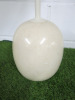 LATO LN8 Heavy Marble Based Circular Side Table in Cream. H50cm & Diameter 40cm. - 2
