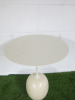 LATO LN8 Heavy Marble Based Circular Side Table in Cream. H50cm & Diameter 40cm. - 3