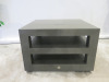 Baring Furniture Heavy Wood Coffee/Side Table with 2 Shelves Under. Size H53 x W80 x D80cm. 
NOTE: condition to top as viewed/pictured. - 5