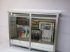 NEXT Compact Silver Mirrored Radiator Cover. H91cm x W118cm x D20cm. - 2
