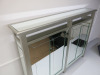 NEXT Compact Silver Mirrored Radiator Cover. H91cm x W118cm x D20cm. - 3