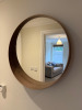 IKEA Stockholm Round Mirror with Wooden Frame. Size Diameter 60cm.