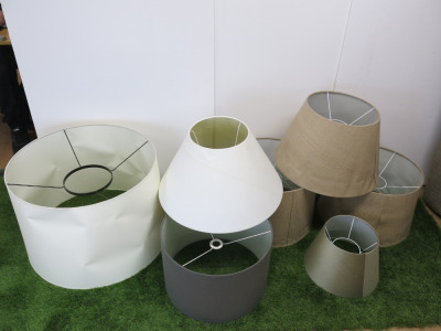 7 x Assorted Lamps Shades (Conditions As Viewed/Pictured).