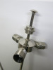 Porta Romana 3 Bulb Nickel Ceiling Light, Model GU10 5EU. Size 122cm. - 2