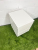 2 Draw Matt White Wood Bedside/Draw Unit. Size H55 x W40 x D48cm. - 2