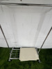 Mobile Clothes Rail with Shelf & Cover. Size H170cm x W130cm. - 2