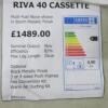 Stovax Riva 40 Cassette Multi Fuel Stove, in Storm Metallic Finish. 5kw Output. RRP £1489 - 11