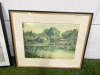 2 x Framed & Glazed Pictures. Size 1 x H45 x W46cm & H52cm x W42cm. (As Viewed). - 3