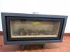 Studio 2 Glass Fronted Gas Fire, Stones or Logs, Matt Black Finish, 6.85kw Output. RRP £2588 - 3