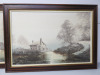 Set of 3 x Wooden Framed Original Artworks by Artist David James, Signed. Size H63 x W88cm. - 4
