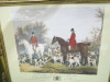 Pair of Gold Gilt Framed & Mounted Proof Prints Originally Painted by R.Davies & Drawn on Stone by J.W.Giles. Depicting 19th Century Fox Hunts. Size H50 x 60cm. - 7
