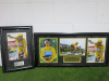 2 x Bradley Wiggins CBE Framed Pictures to Include: 2012 Tour de France Special Edition, Framed & Glazed Picture Presentation Collage with Plaque. Size 41 x 86cm & Cyclings Bradley Wiggins at the 2012 Tour de France, Framed & Glazed Photograph with Plaque